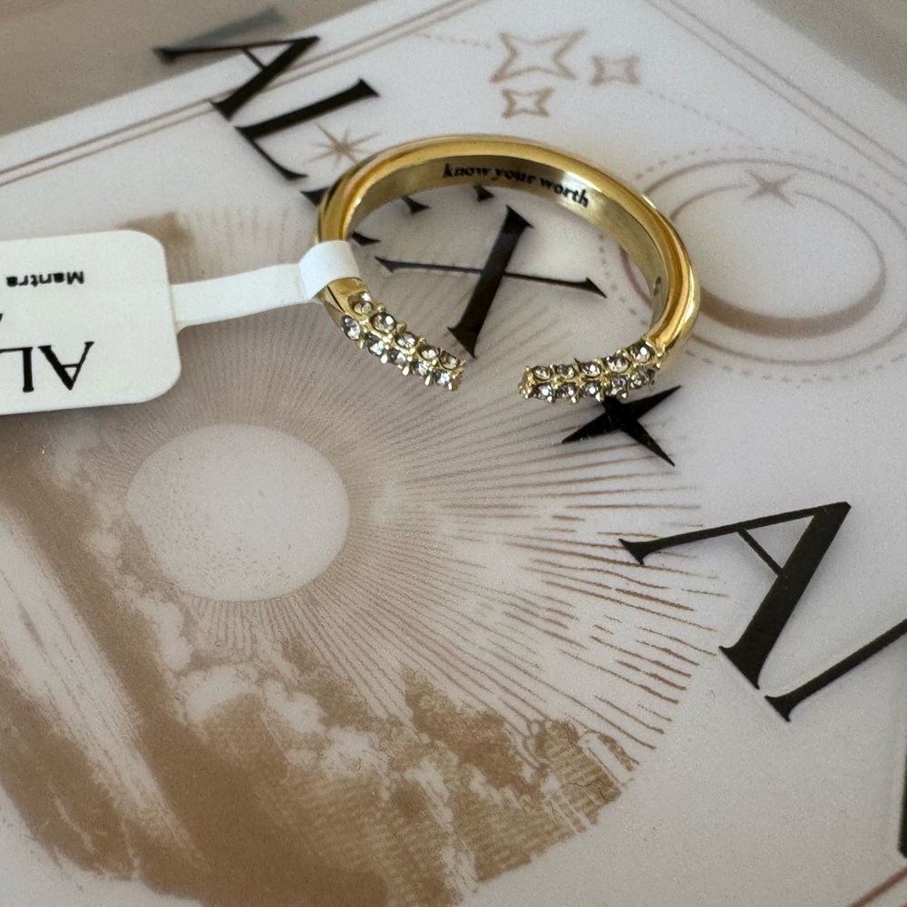 Alex and Ani Know Your Worth Tusk Ring